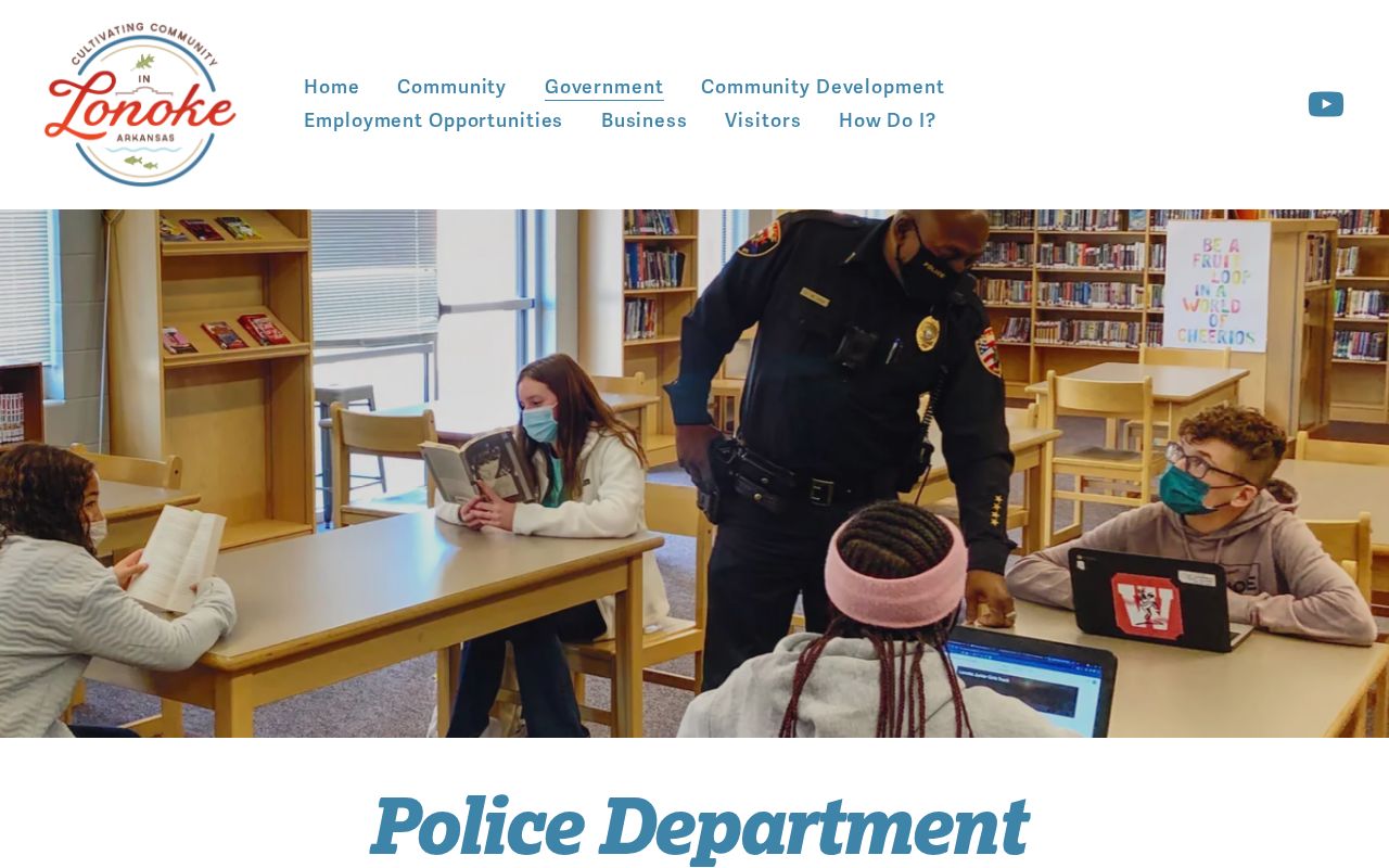 Official City of Lonoke Police Department contact webpage
